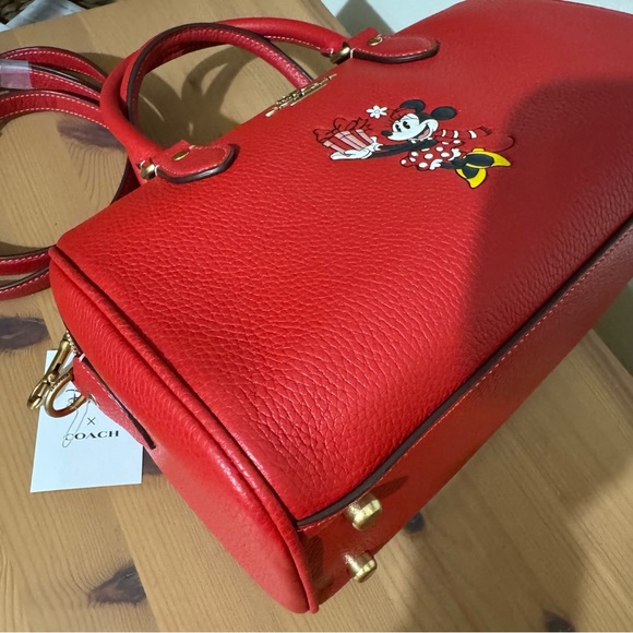 🐭 Disney X Coach Rowan Satchel With Minnie Mouse - Picture 9 of 16